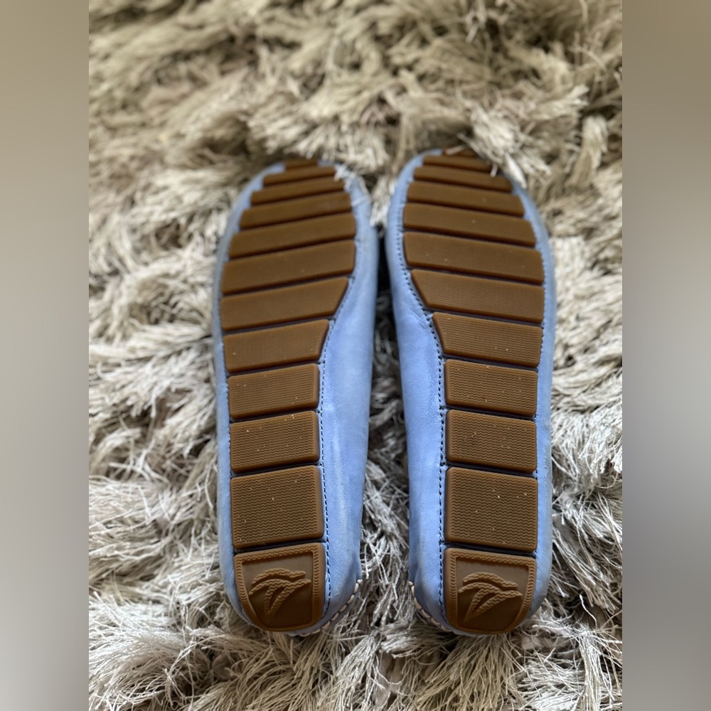 Sperry Light Blue Leather Moccasin Loafers - Picture 5 of 5